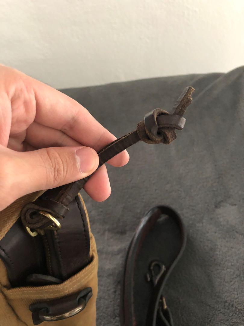 Filson Original 256 LeatherTrimmed Twill Briefcase, Men's Fashion