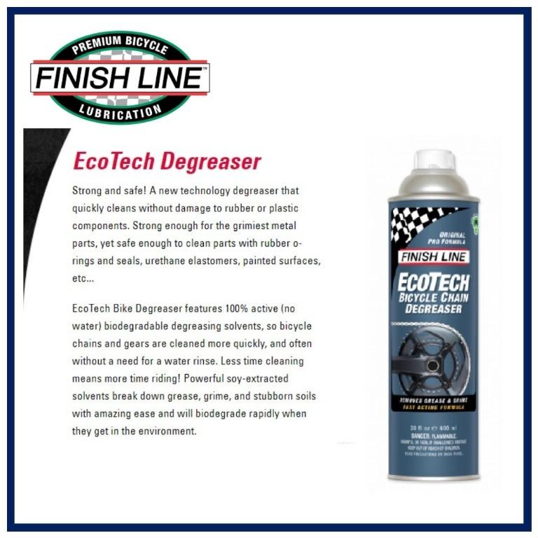 Degreaser 600ml Finish Line Ecotech Bike Chain Degreaser Chain