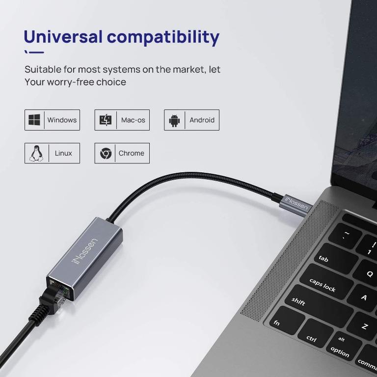 Linux Gateway Router Moyina USB3.0 to RJ45 Gigabit Ethernet Network Cable for Switch Modem with MacBook,Windows Chromebook,Surface Pro