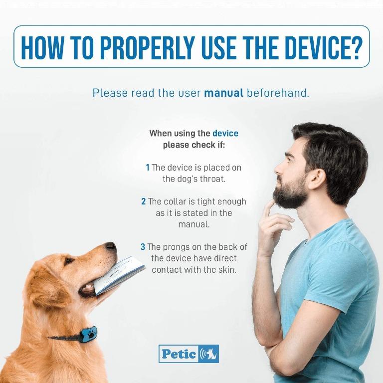 Petic dog collar instructions Clearance