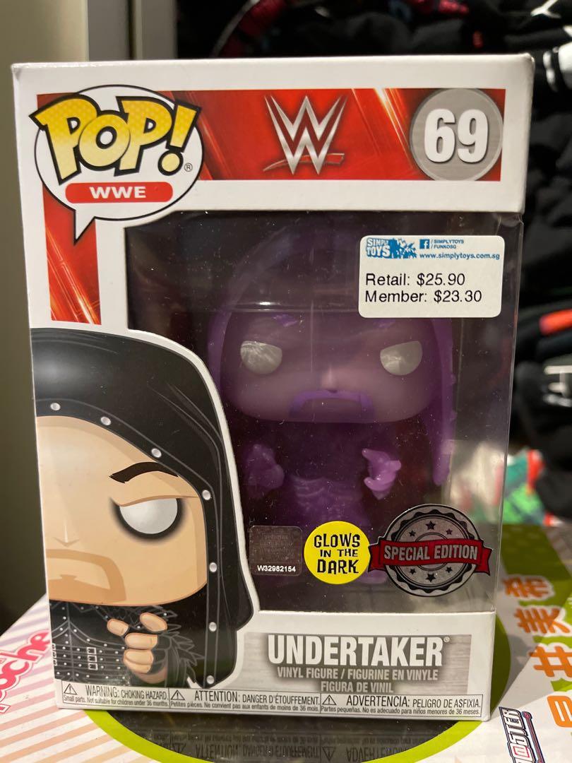 Funko pop wwe undertaker 69 glow in the 