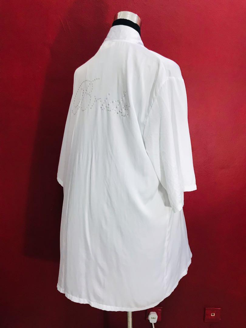 Gilligan O malley White Bride Robe Women s Fashion New