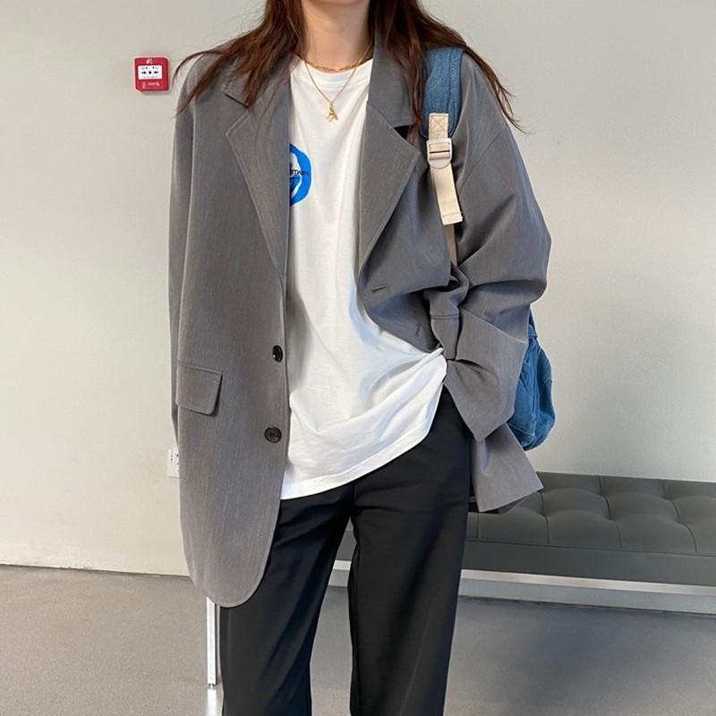 Oversized grey blazer clearance