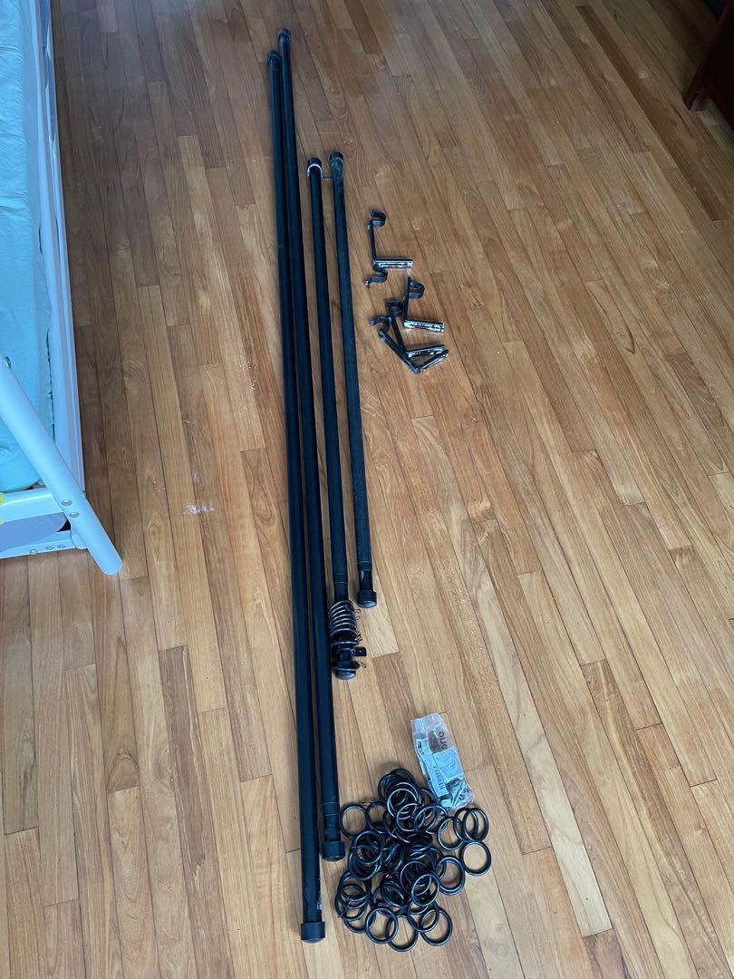 Ikea extendable curtain rods, Furniture & Home Living, Home Decor
