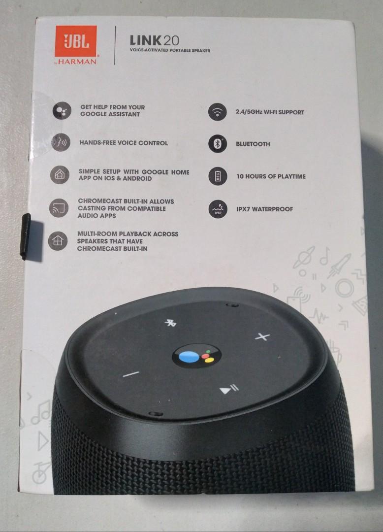 Jbl link online 20 aux input