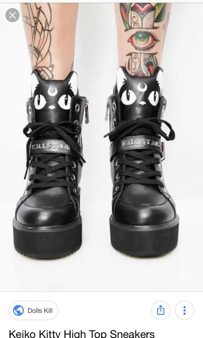 Kill Star Keiko Kitty Boots from Dollskill