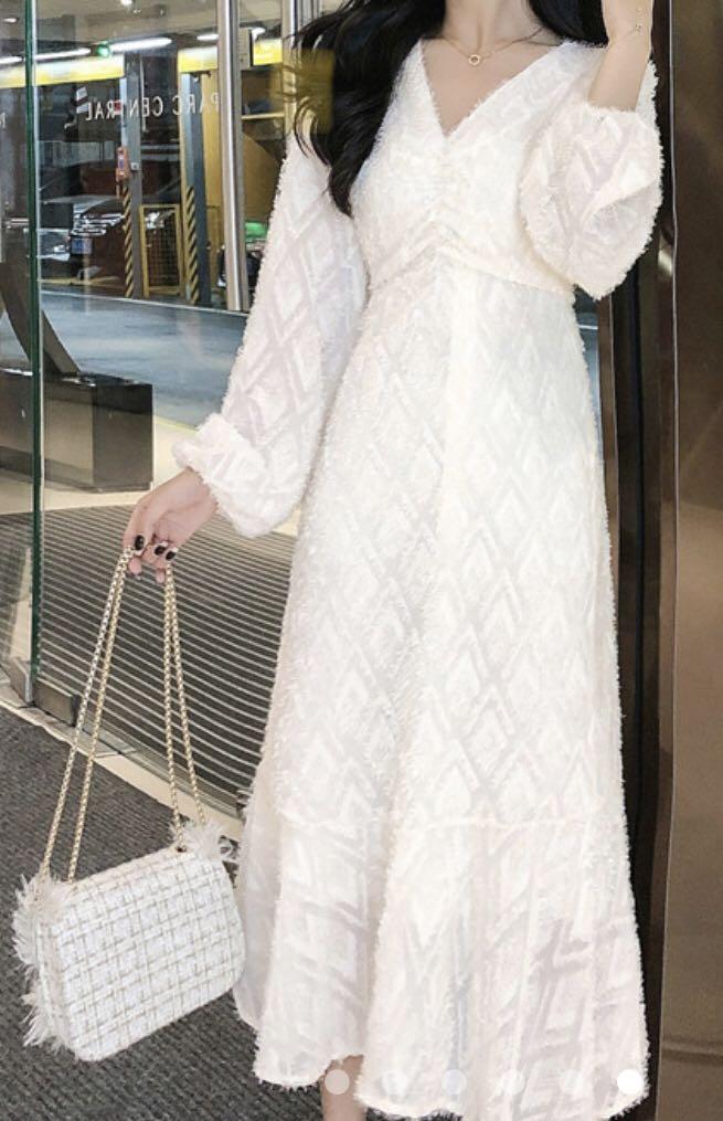 Casual off white dress shop