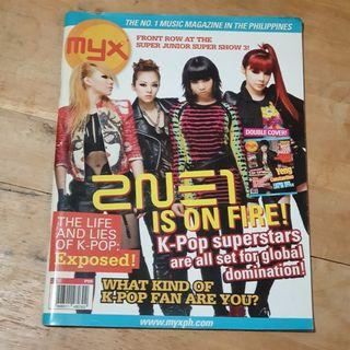 K-Pop themed magazines (MYX and Sparkling)