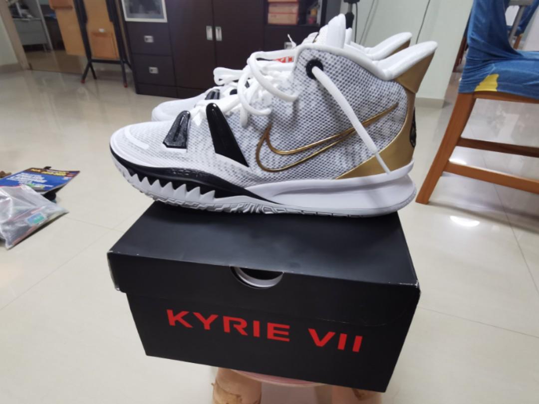 White and on sale gold kyries