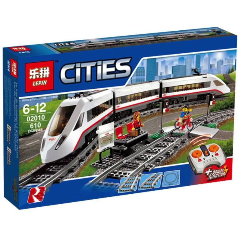 Lepin 02010 High-Speed Passenger Train (USED), Hobbies Toys