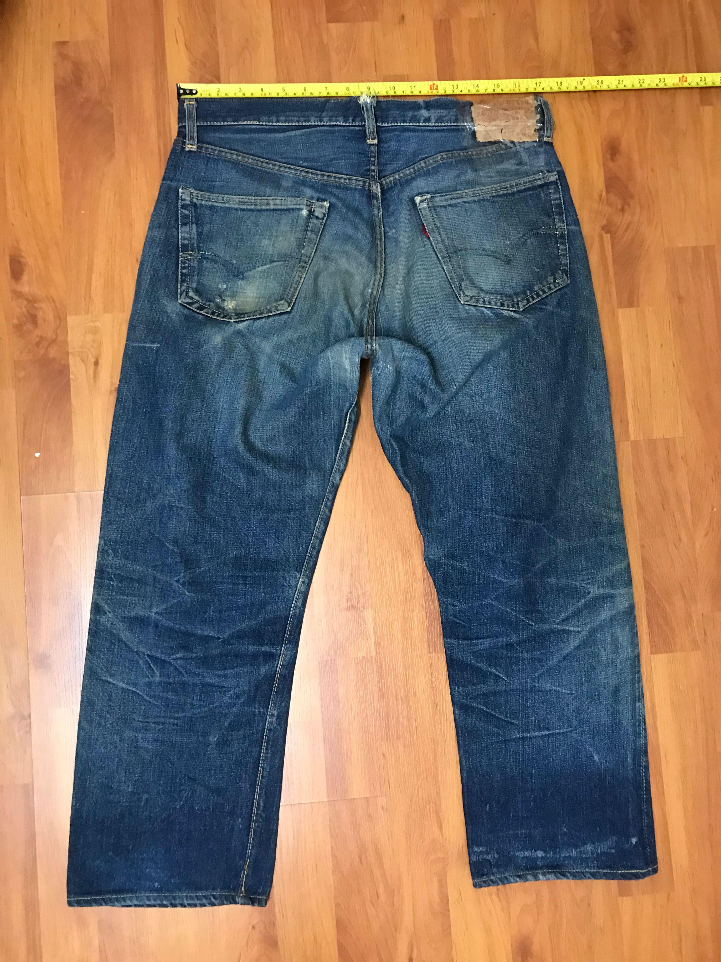 True vintage 60s Levi's 502 big E zipper scovill button 16, Men's Fashion,  Bottoms, Jeans on Carousell