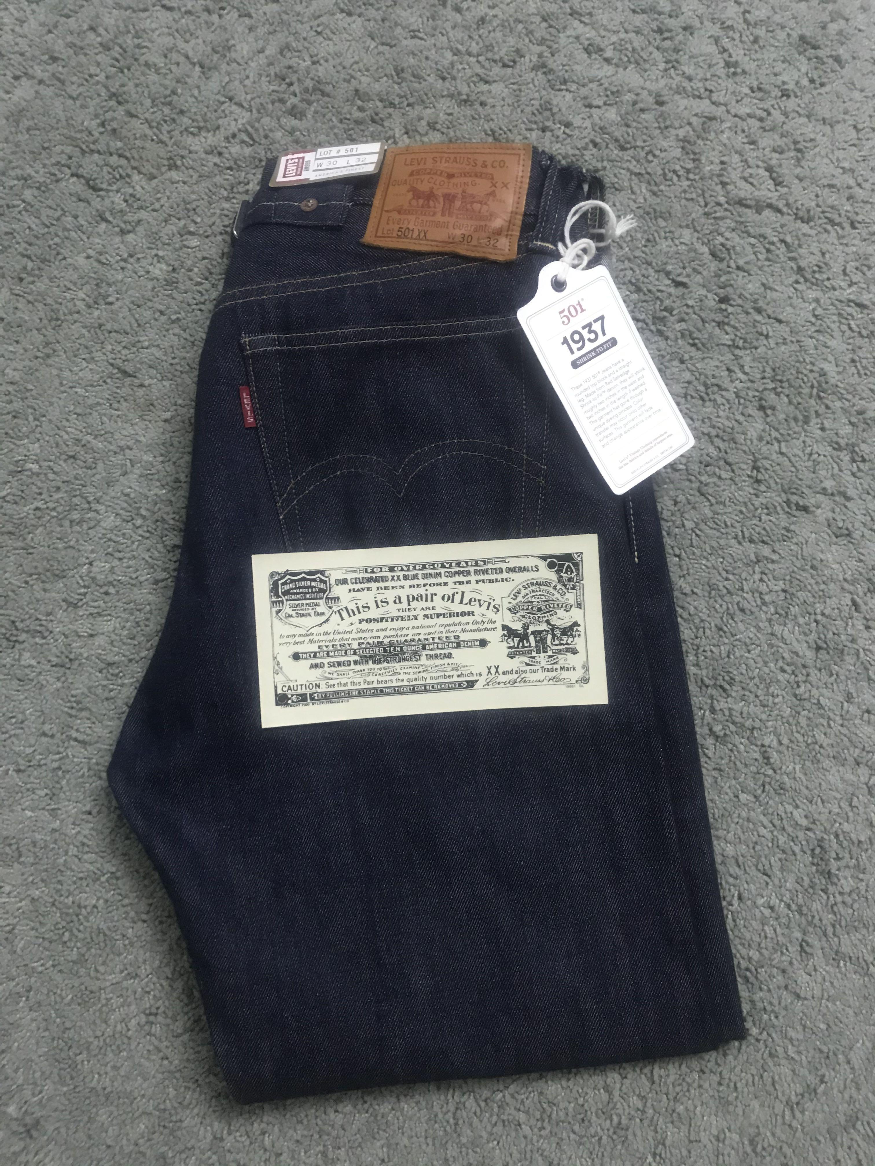1937 store levis 501xx