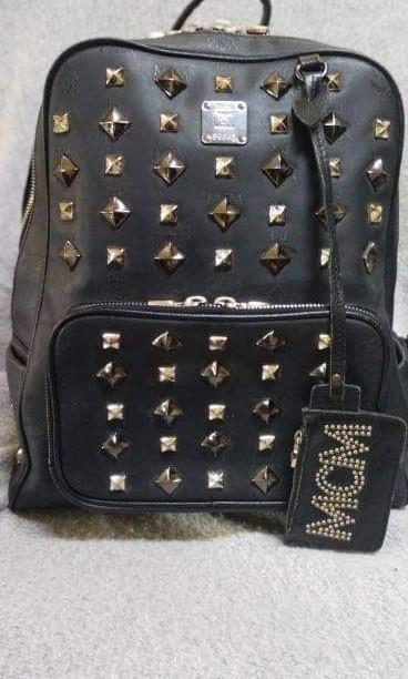 MCM honshu tantris studded backpack, Luxury, Bags & Wallets on