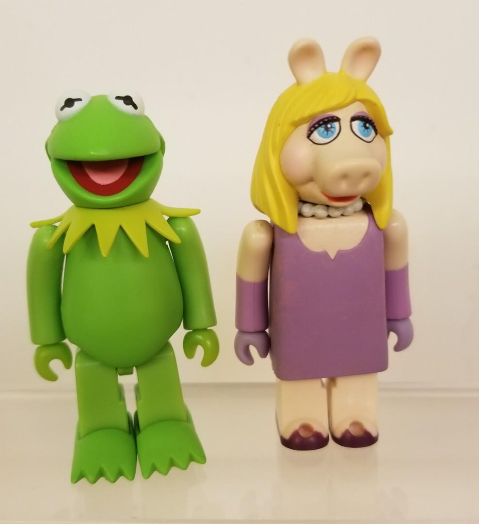 Medicom Kubrick Sesame Street 芝麻街青蛙Kermit & 豬小姐Miss Piggy