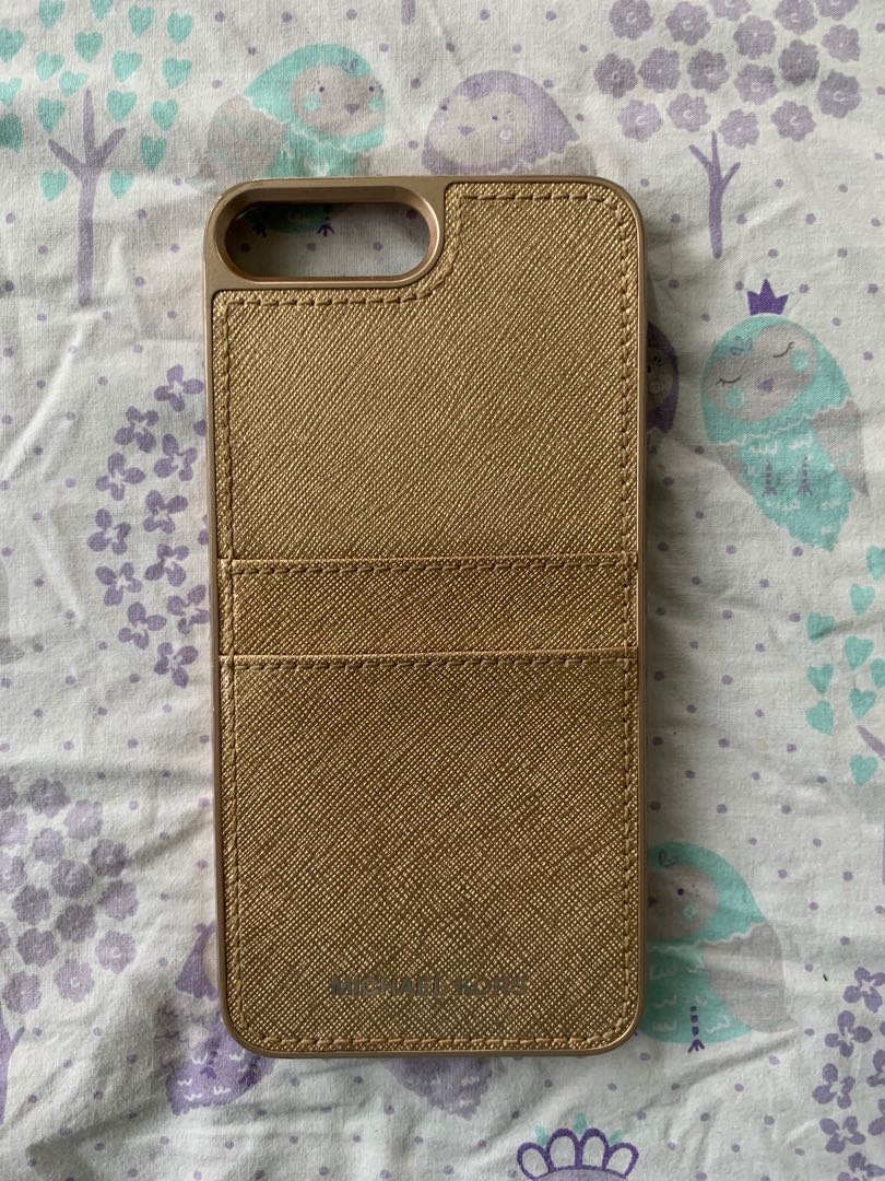 Michael Kors Gold iPhone 7/8+ Case, Mobile Phones & Gadgets, Mobile &  Gadget Accessories, Cases & Sleeves on Carousell