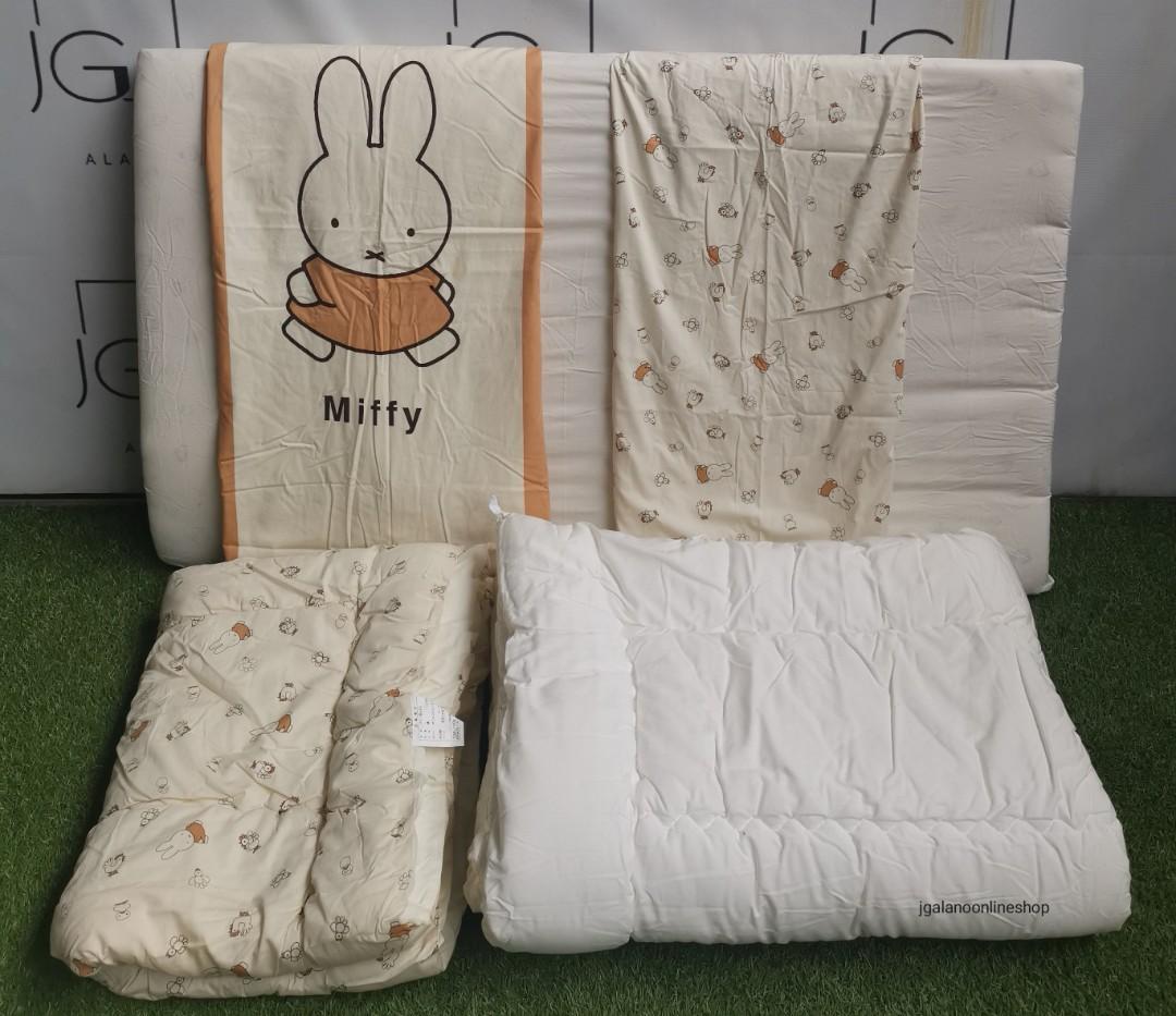 Miffy 6pcs Crib Mattress Set Futon Japan Crib Babies Kids Baby