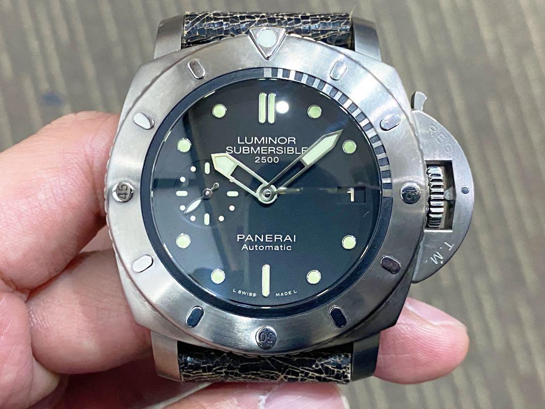 Mint Complete Jan 14 Panerai Luminor Submersible 2500 Titanium Pam