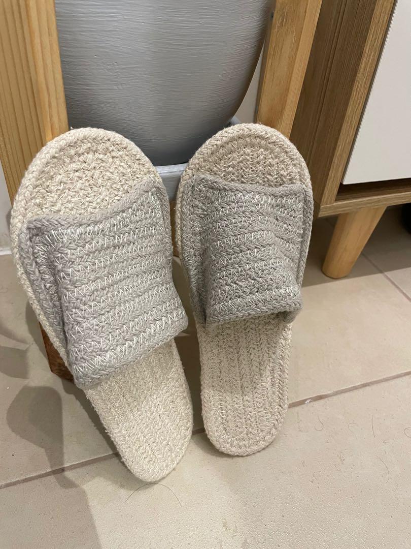 Muji indian cotton slippers deals
