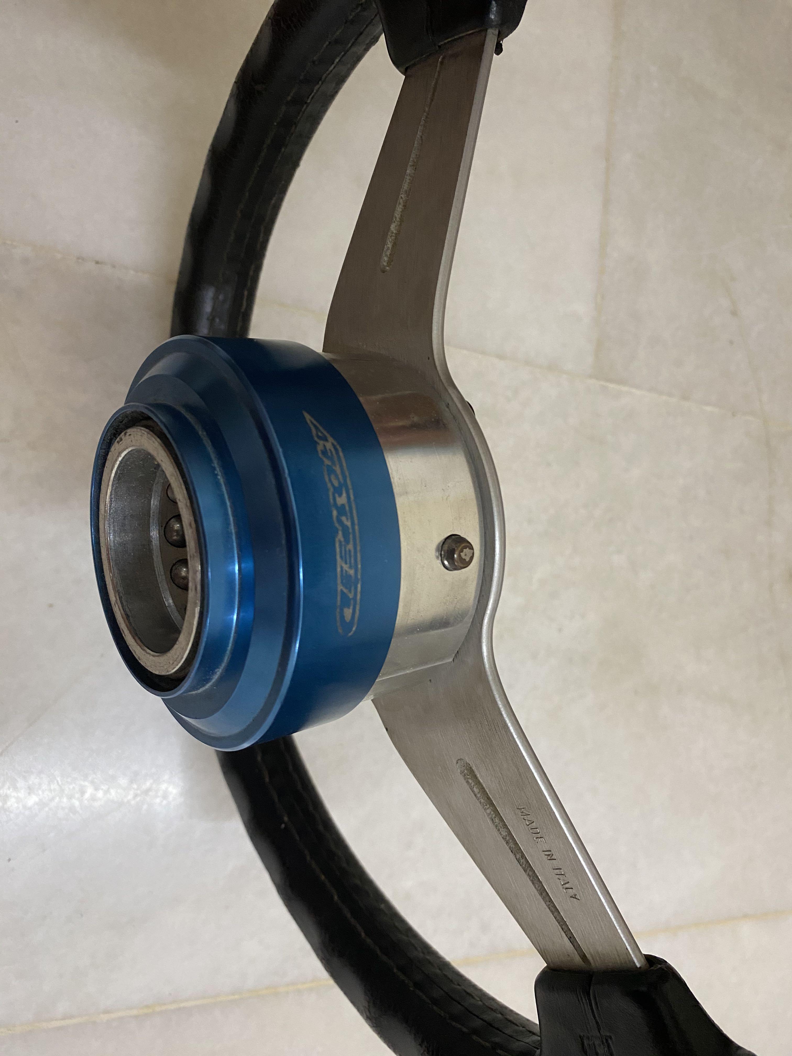 Nardi Steering with Arospeed Quick Release, Auto Accessories on Carousell