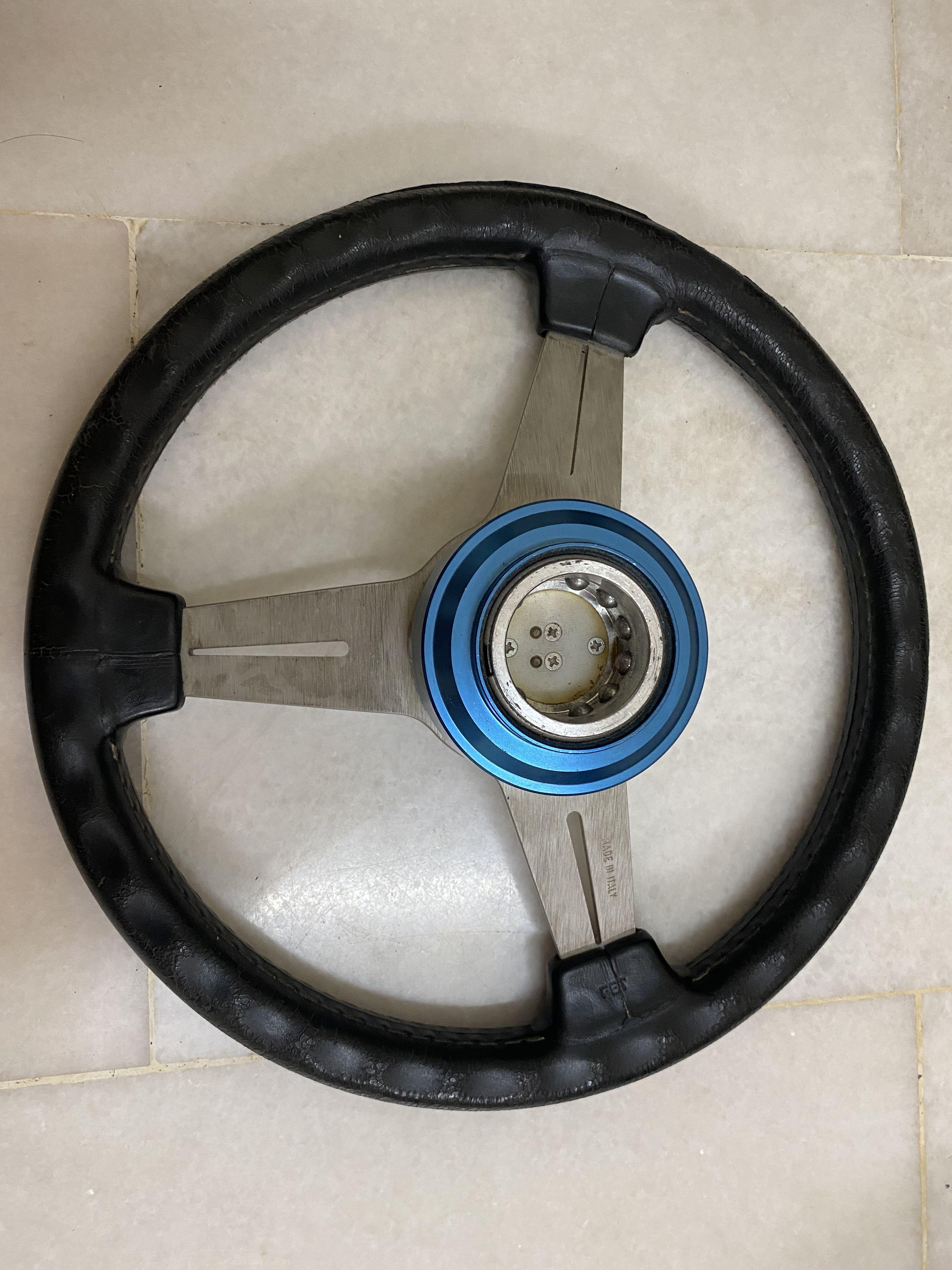 Nardi Steering with Arospeed Quick Release, Auto Accessories on Carousell