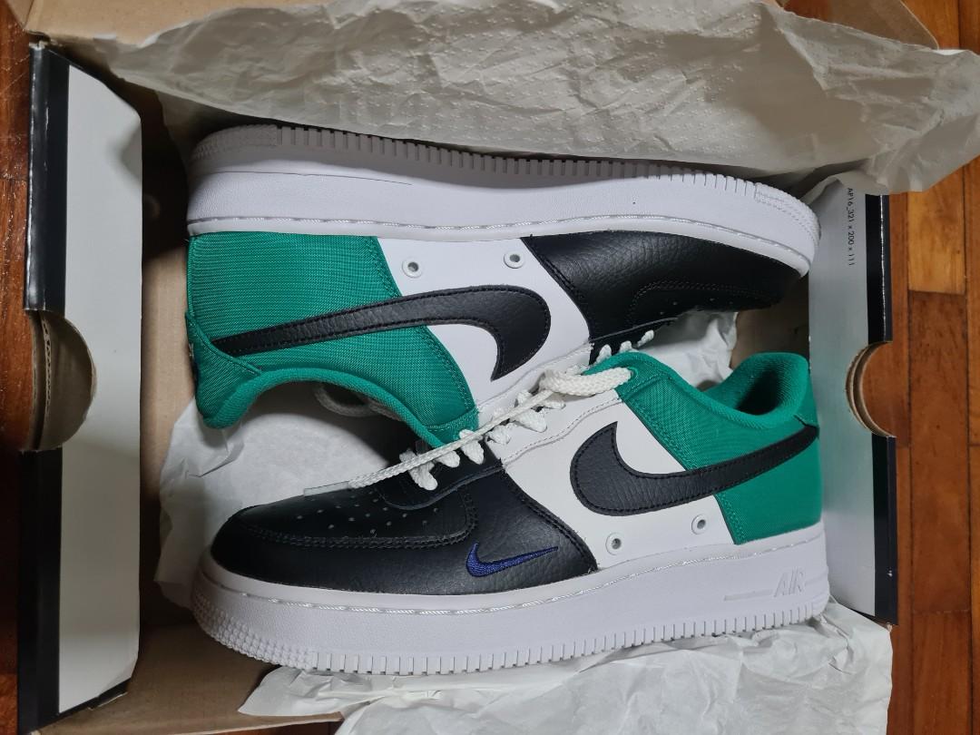 Nike air force 1 low mini swoosh neptune green store