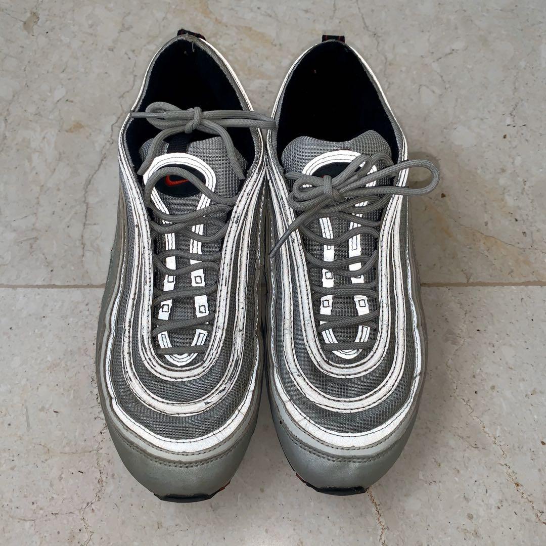 Nike Air Max 97 Silver Bullet size 11/45, Fesyen Pria, Sepatu , Sneakers di  Carousell