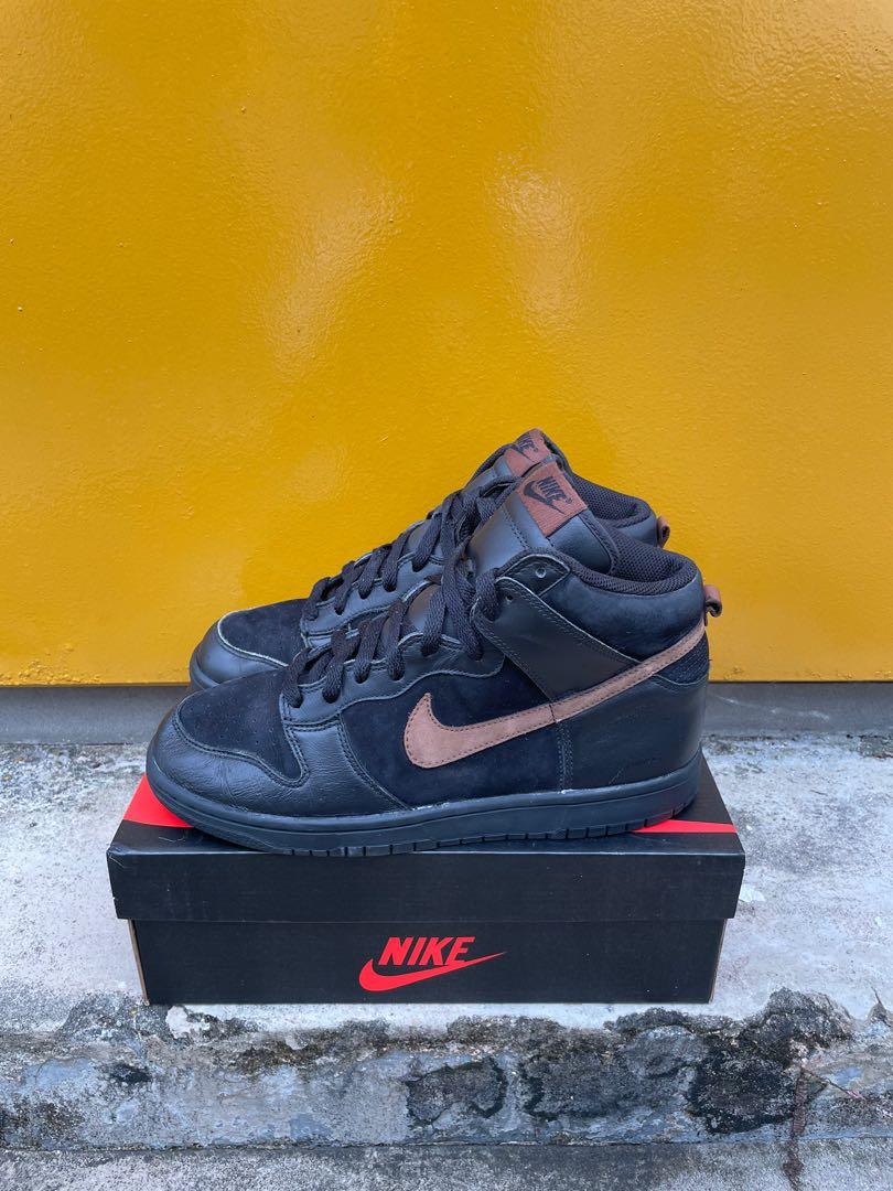 nike dunk high rustic black