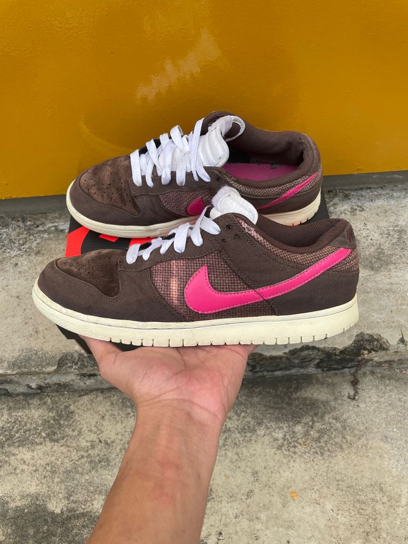dunk low brown and pink