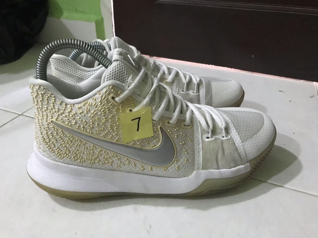 Kyrie 3 white and store silver
