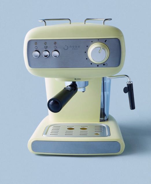 NOON EAST 15BAR COFFEE MACHINE YELLOW, TV & Home Appliances, Kitchen