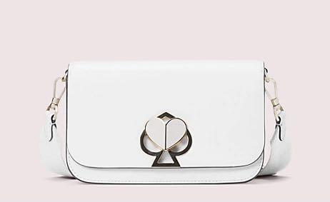 Kate Spade Nicola Twistlock Medium Convertible Crossbody, Optic White - Handbags & Purses