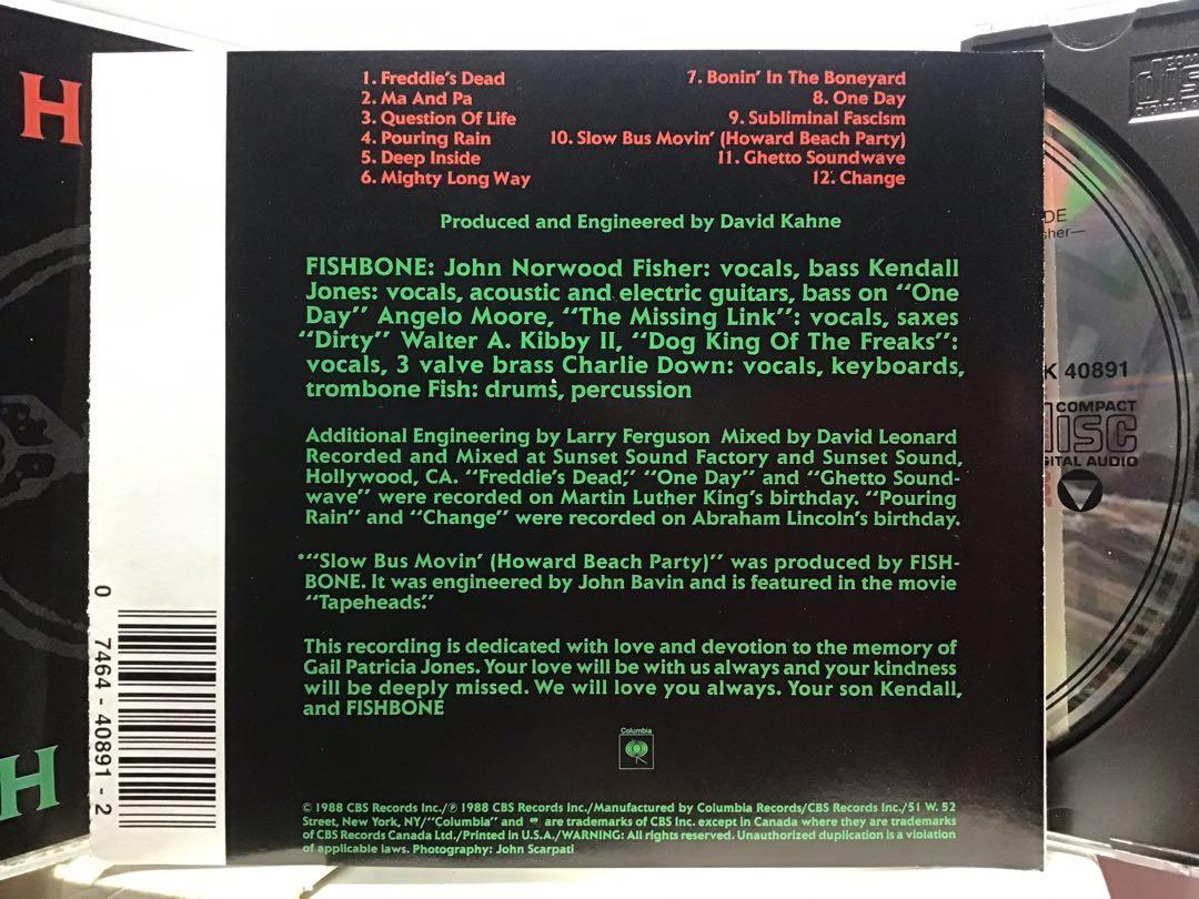 ORIGINAL US PRESS Fishbone - Truth and Soul OOP 1988 USA CD Anubis