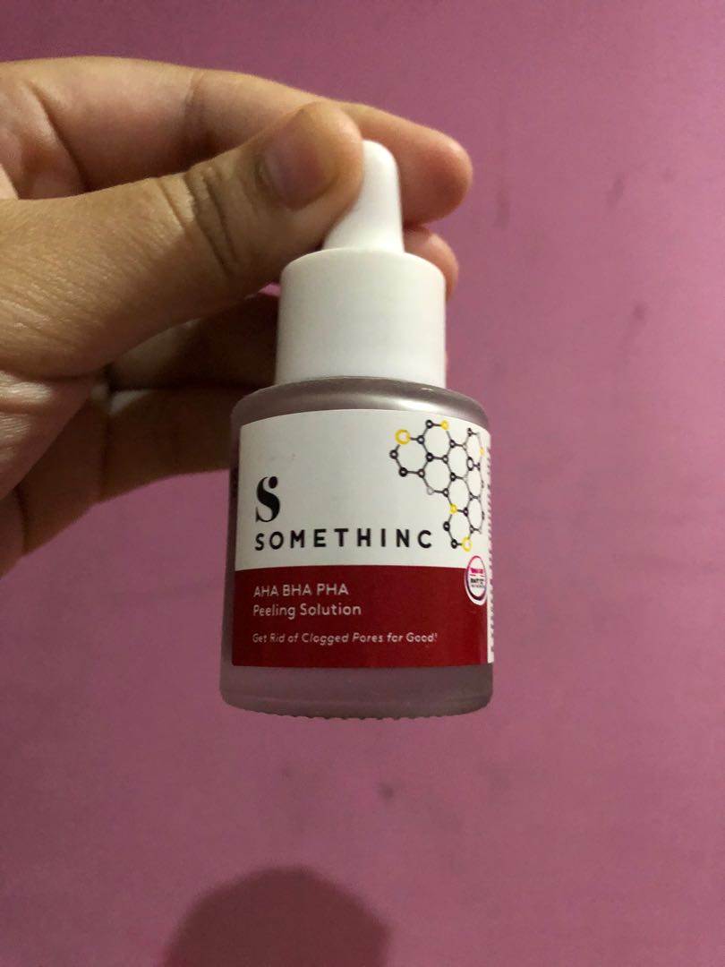 Peeling solution AHA BHA SOMETHINC, Kesehatan & Kecantikan, Kulit ...