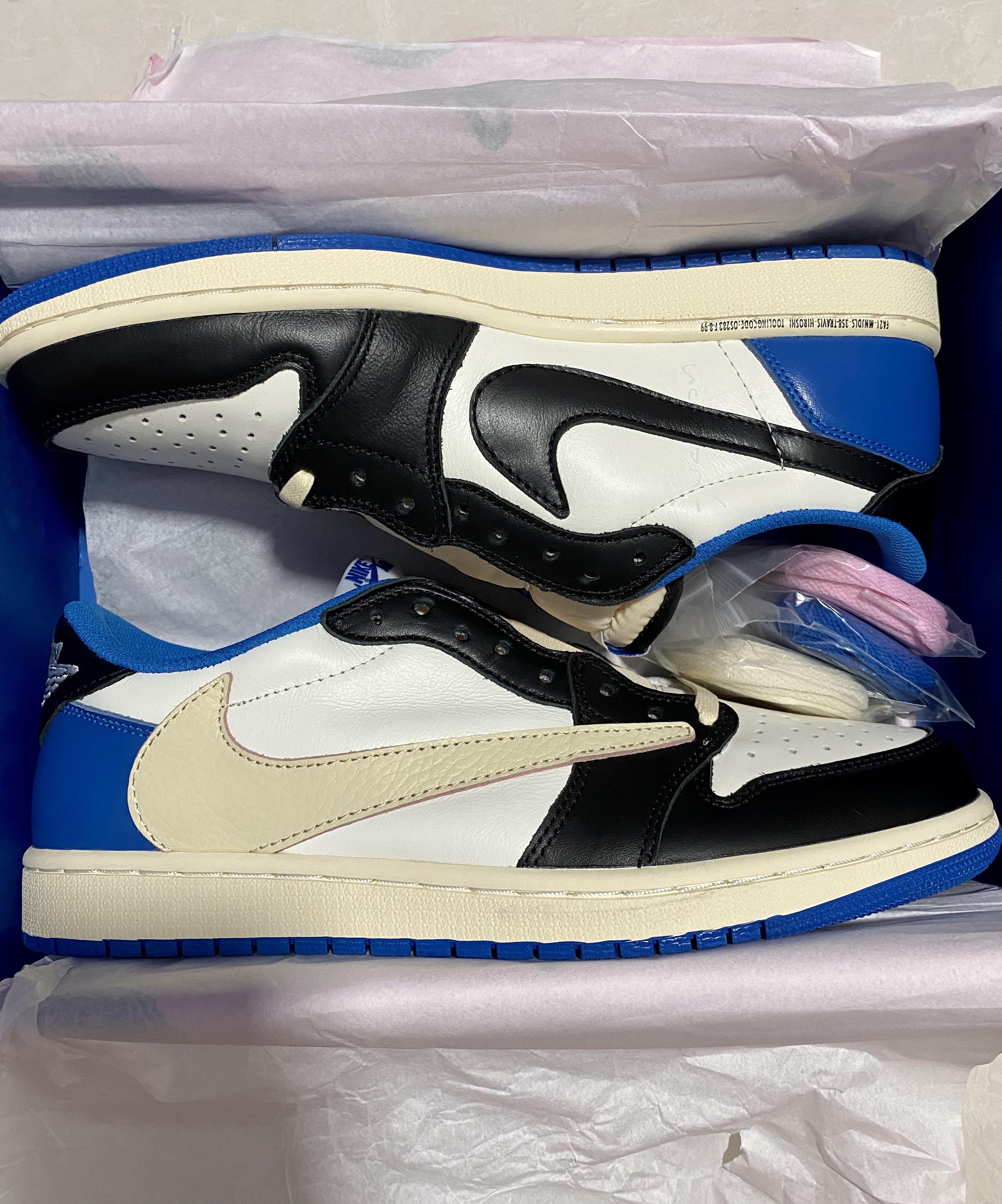 Po Travis Scott X Fragment Air Jordan 1 Low Aj1 Men S Fashion Footwear Sneakers On Carousell