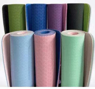 Premium Quality TPE Yoga Mat For Workout Eco-Friendly YOGA MAT 6mm thick, PINK