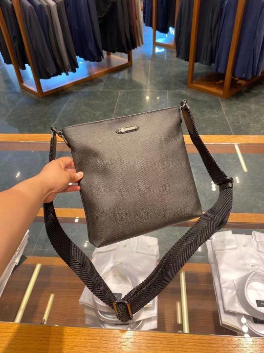 PREORDER ERMENEGILDO ZEGNA SLATE COATED CROSSBODY