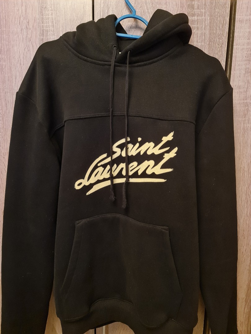 Saint laurent signature hoodie new arrivals