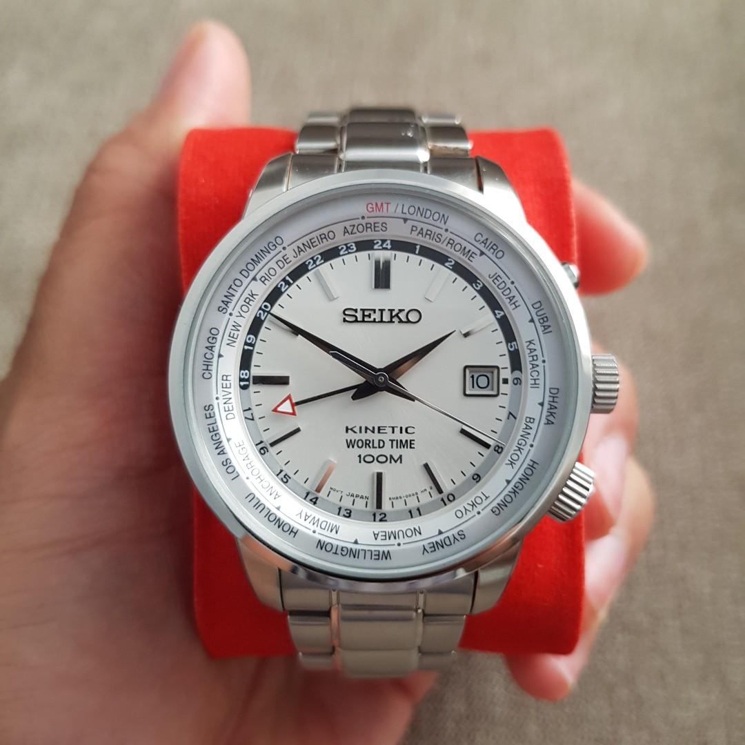 Seiko kinetic gmt hotsell world timer sun067p1