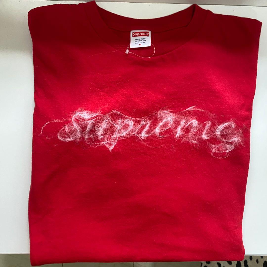 supreme smoke tee red