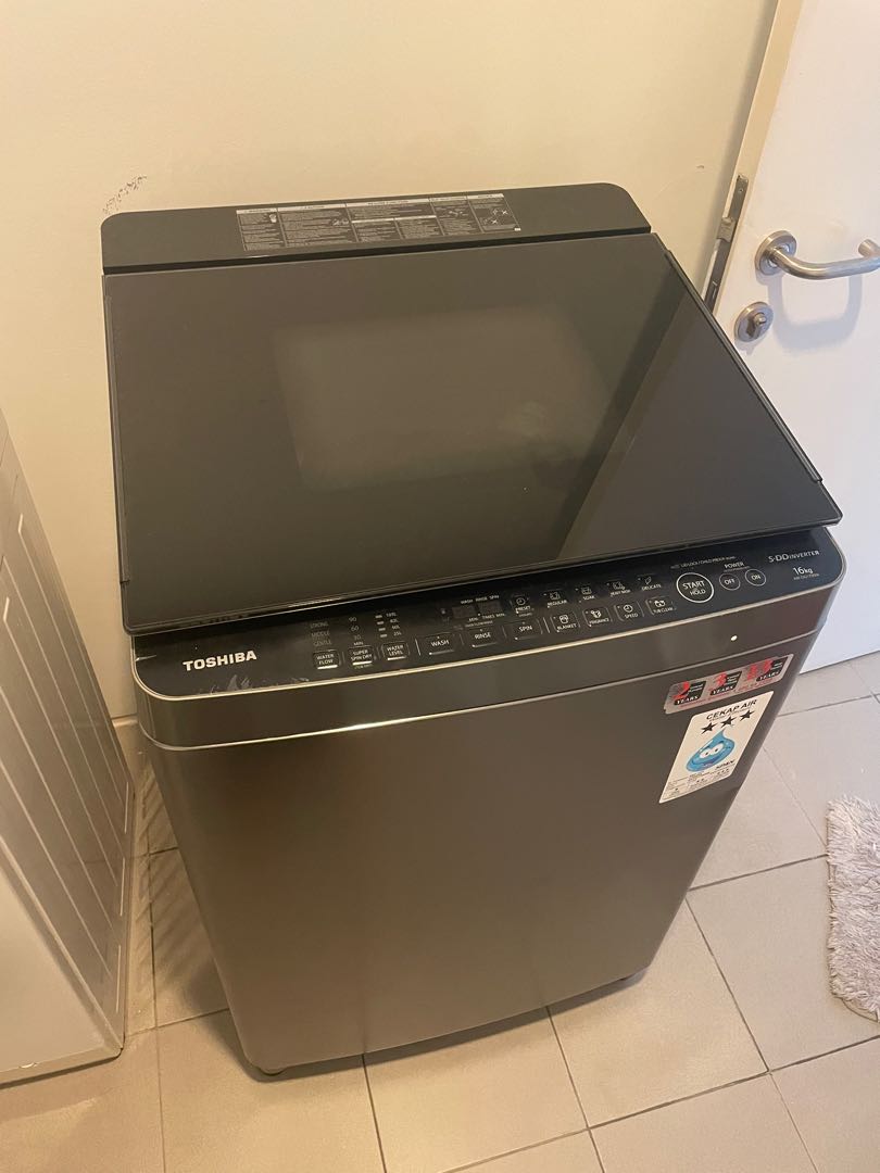 Toshiba Washing Machine 16kg TV Home Appliances Washing