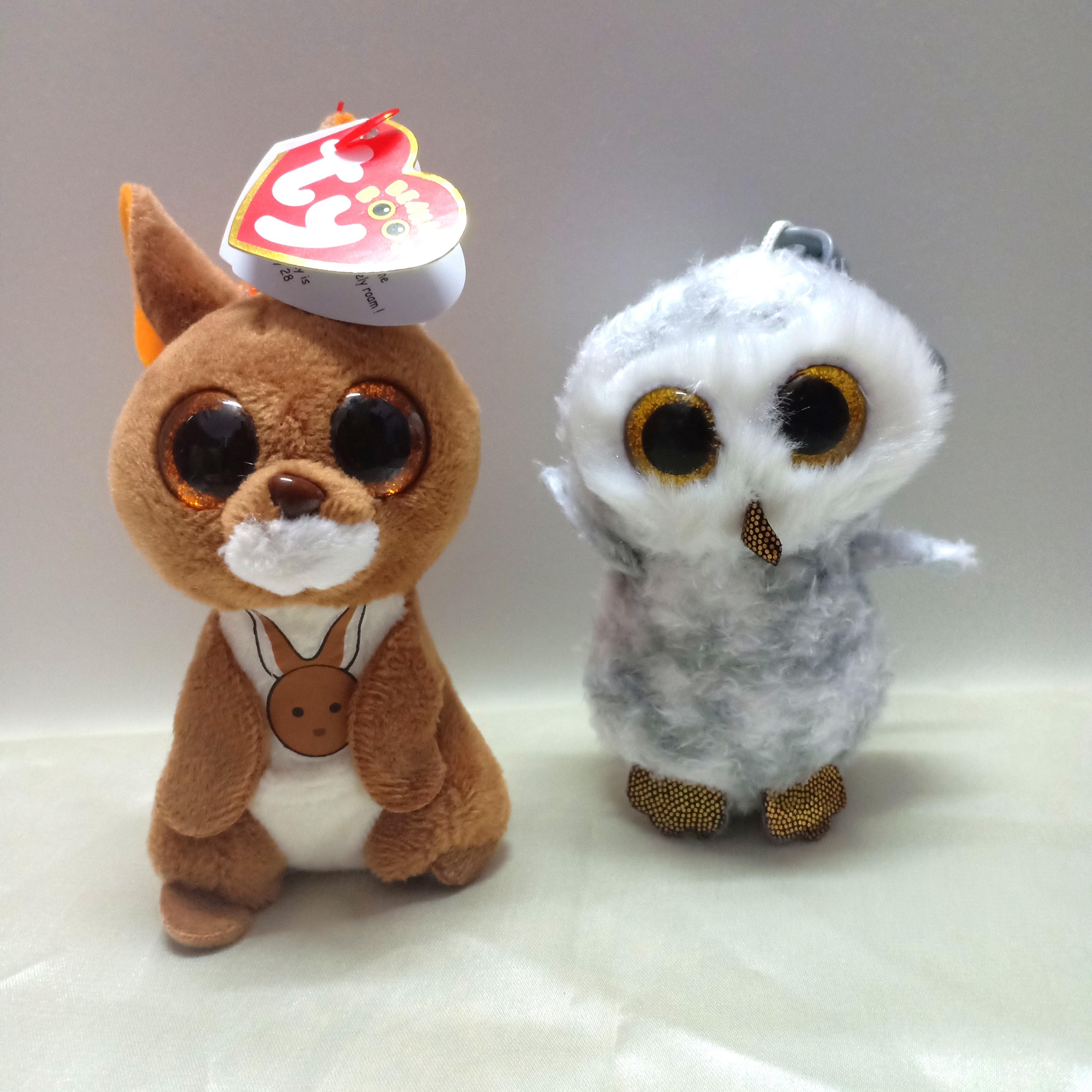TY Beanie Boos Kangaroo Owl Soft toy Cute plushie Stuff toy decor