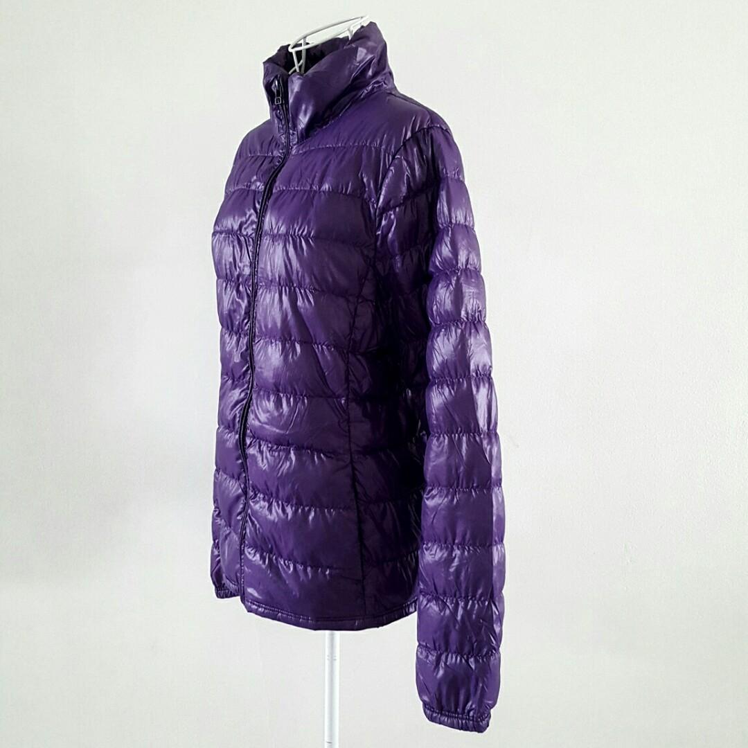 Uniqlo purple down jacket shop