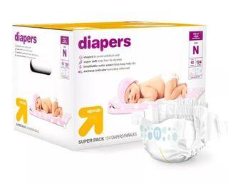 Up & Up Diaper, Newborn - 114 pcs.