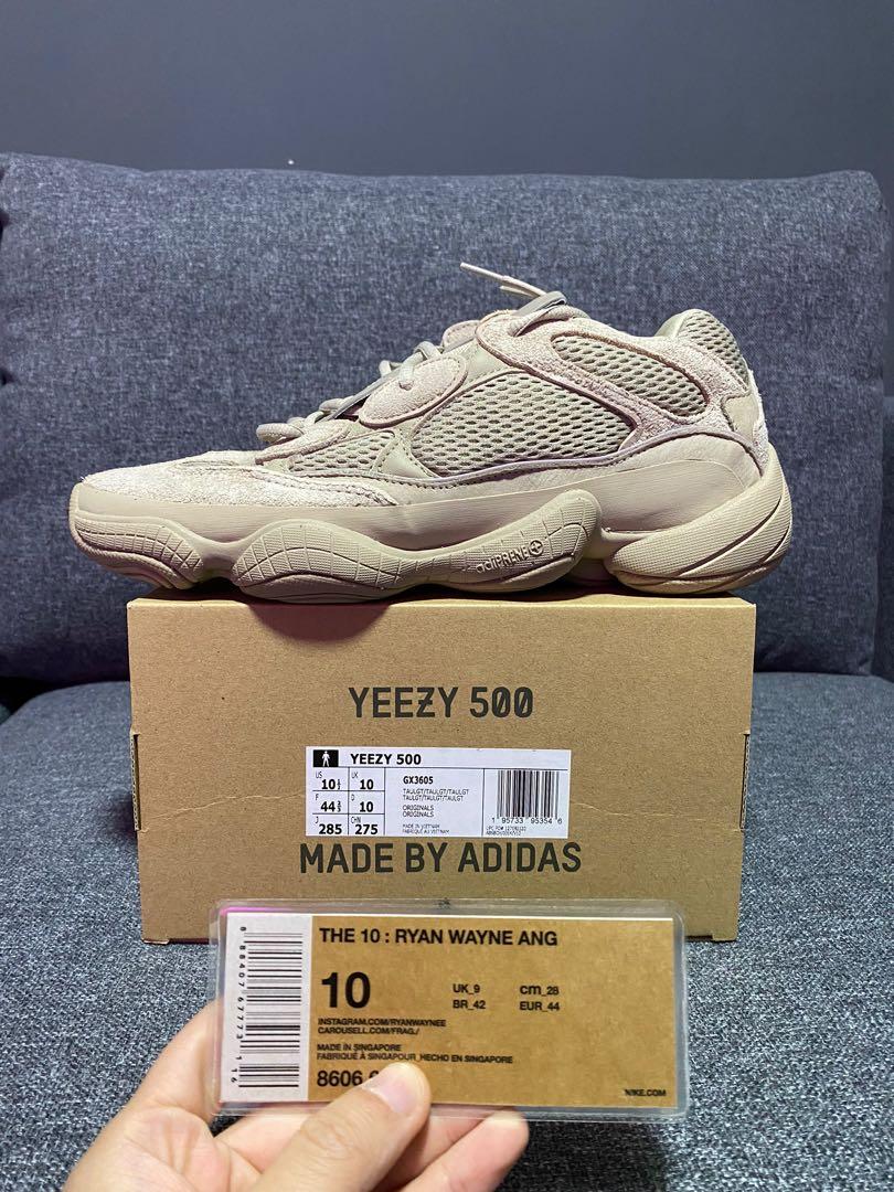 US 10.5 Yeezy 500 Sand Taupe