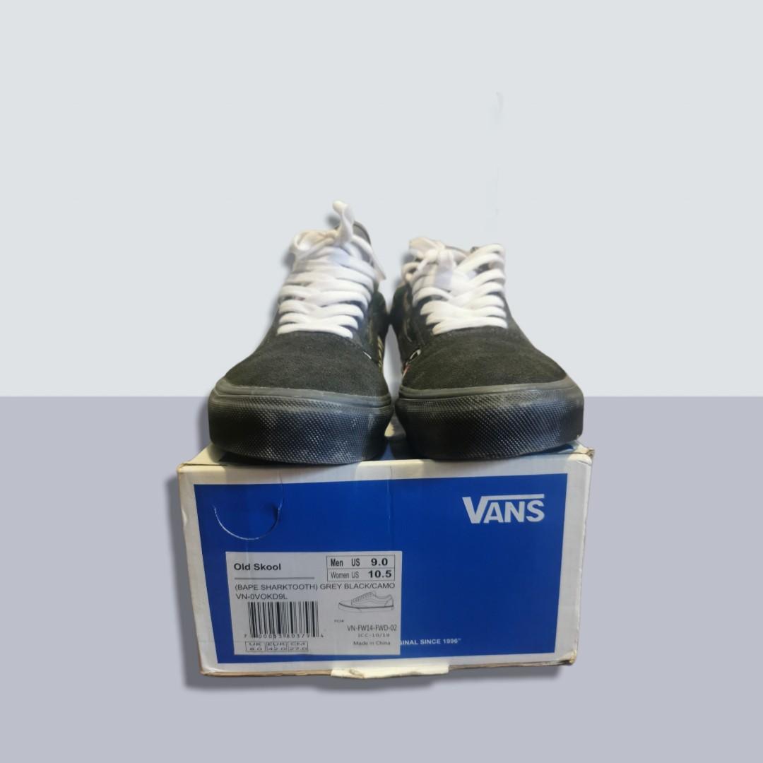 Vans x cheap bape sharktooth