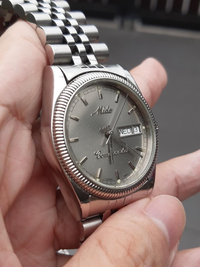 Mido Commander DayDate Full stainless steel Automatic Working and Keeping time