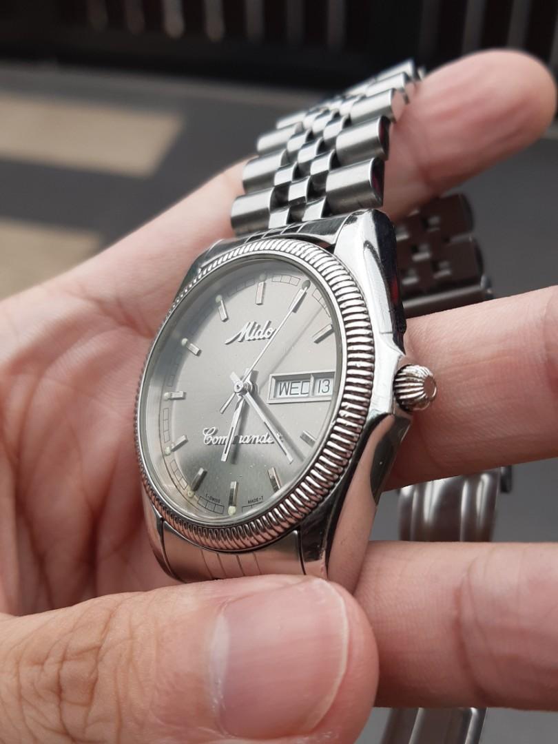 Mido Commander DayDate Full stainless steel Automatic Working and Keeping time