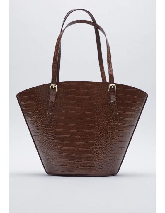Animal print tote bag zara deals