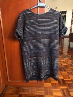 ZARA Twill Zip Up Dress