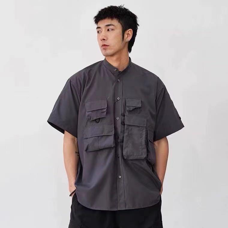 21SS DAIWA PIER39 BSHOP SS Shirt 限定款 立領 機能 口袋 襯衫
